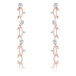 ジュエリーハートアート　ジュエリー通販ショップ　タイニーフローラピアスローズゴールド