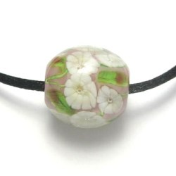 ジュエリーハートアート　トラベルジュエリー通販ショップ　とんぼ玉ペンダント・朝顔