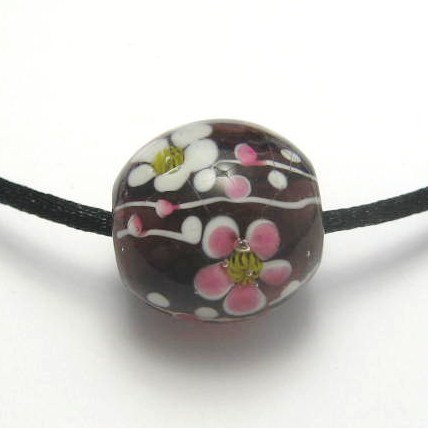 ジュエリー 通販 ジュエリー ハートアート とんぼ玉ペンダント パープル