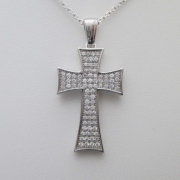 ジュエリーハートアート　ジュエリー通販ショップ　マイクロパヴェクロスペンダント