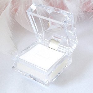 ジュエリーケース 氷のような キレイな 透明 ネックレス リング ピアス用　1個単位の販売
