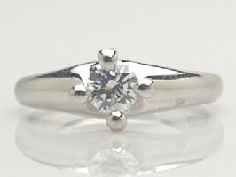 プラチナ　ダイヤモンド　リング　[ダイヤモンド　0.331Ct/VVS1/E/VERY GOOD]