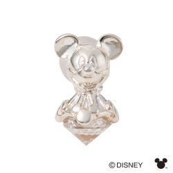 【white clover/Disney Series】ディズニー/ミッキーマウス/シルバー立体ピアス&オリジナルBOX　DI012M