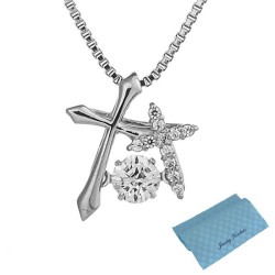 ダンシングストーン 正規品 クロスフォー ペンダント Double Cross NYP-595 y160645