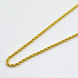 ロープ ネックレス チェーン K18 50ｃｍ 彼女 誕生日 ジュエリー アクセサリー y170162