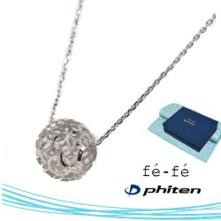 ネックレス K10WG ファイテン fe-fe phiten フェフェ FPJ-05 y190435