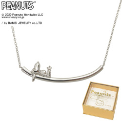 スヌーピー  ネックレス SNOOPY  Uライン ペンダント  正規品 レディース y200110