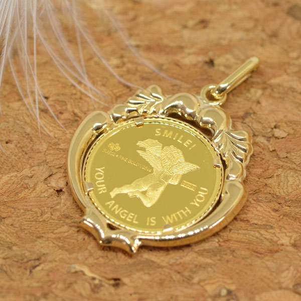 エンジェルコイン K24（純金 K24） 1/10オンス エンジェルコイン K18枠  