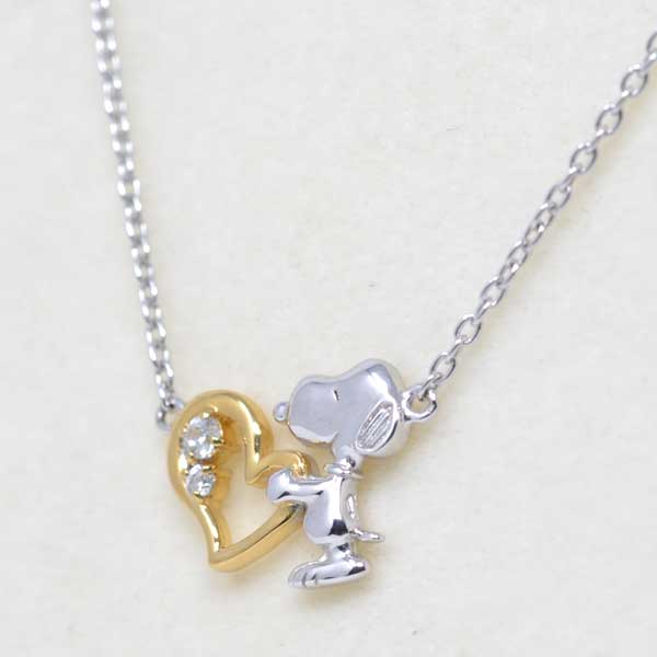 スヌーピー ネックレス SNOOPY オープンハート HUG ハグ スヌーピー ネックレス SNOOPY オープンハート HUG ハグ