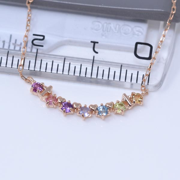 アミュレット ネックレス Uライン ハート クロス お守り 幸運 開運