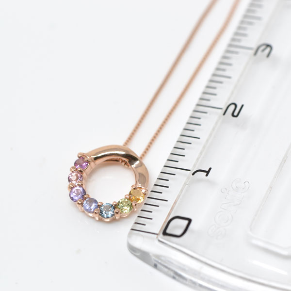 アミュレット ネックレス round forme ペンダント ピンクゴールド 