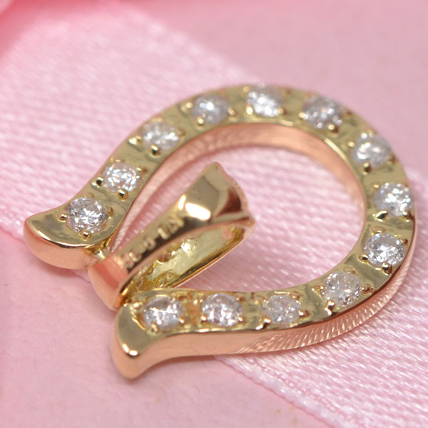 馬蹄 ネックレス 18金 K18 18K ゴールド オシャレな ホースシュー