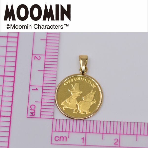 数量 限定 コイン ムーミン 純金 メダル ペンダント ムーミン