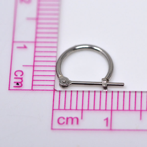 フープピアス 小さめ 片耳用 フープ プラチナ 900 pt900 パイプ サイズ 