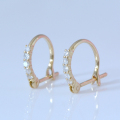 18金 フープダイヤモンドピアス y130054