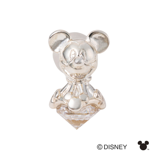 【white clover/Disney Series】ディズニー/ミッキーマウス/シルバー立体ピアス&オリジナルBOX　DI012M