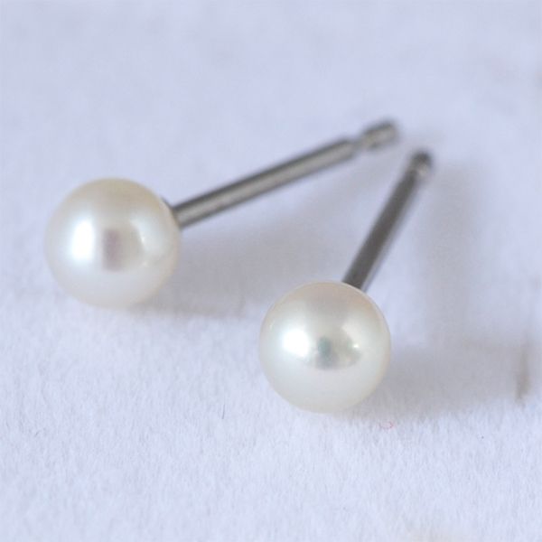 チタンピアス パール ピアス 真珠 可愛い ジュエリー 日本製