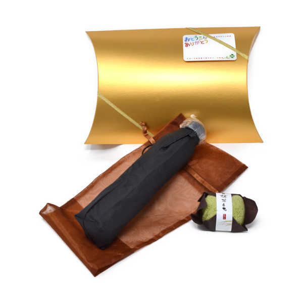 父の日 ギフト プレゼント 折りたたみ傘 ハンカチ セット (雨の日が楽しみになる折りたたみ傘) y190156