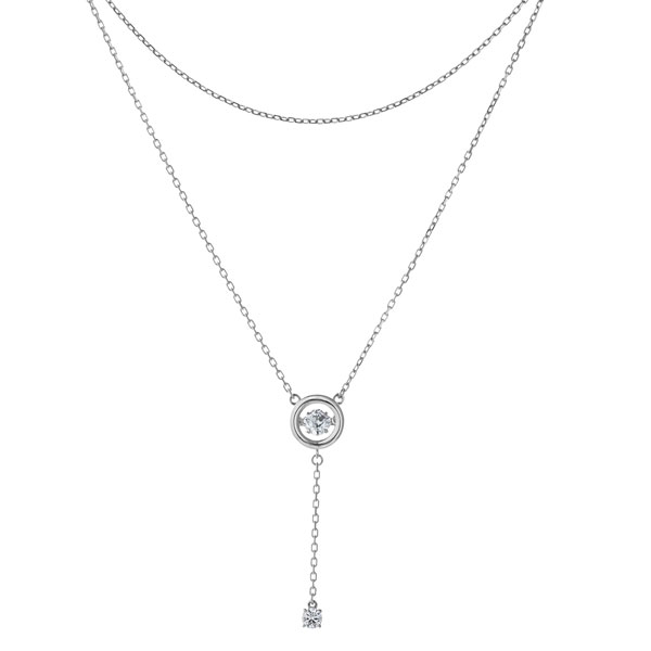 ダンシングストーン ネックレス 揺れる レディース クロスフォー Drooping light NYP-652 y200001