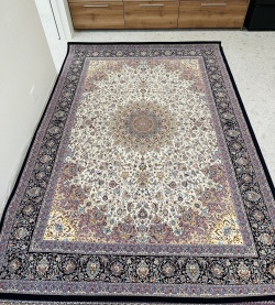 エジプト製ウィルトン織高密度ペルシャンデザインカーペット「ロイヤルタピス」200×250ｃｍ