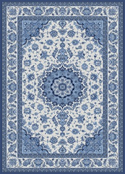 爽やかブルー素足も喜ぶさらさらタッチマット　ペルエスターテ230ｘ320ｃｍ