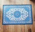 爽やかブルー素足も喜ぶさらさらタッチマット　ペルエスターテ60ｘ90ｃｍ
