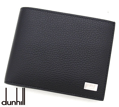 dunhill ダンヒル　19F2932AV001R アボリティーズ　メンズ用　小銭入れ付　二つ折り財布　ブラック L2R932A 【送料無料】