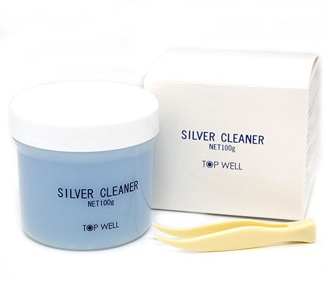 ティファニー商品やシルバー商品に欠かせない！ シルバークリーナー　シルバー磨き　洗浄液　ケア用品　メンテナンス　ピンセット付き　100ｇ 大容量