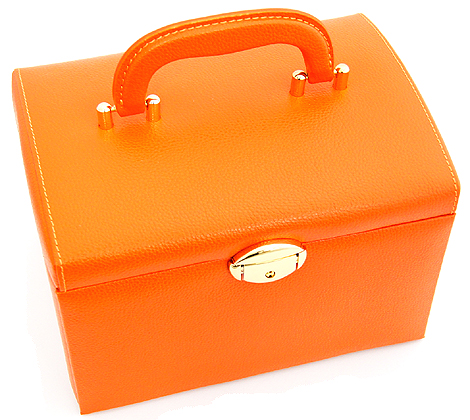 ジュエリーボックス JewelryBox 宝石箱 JB-8200 オレンジ×ゴールド