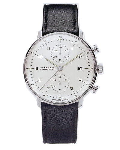ユンハンス・マックスビル・クロノスコープ(ヌメラルズ)0274800正規品　腕時計