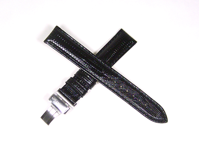 ハミルトン純正ベルト17mm/ベンチュラ用ブラックプレスカーフベルトH600244101