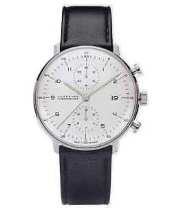 ユンハンス・マックスビル・クロノスコープ(ヌメラルズ)0274800正規品　腕時計