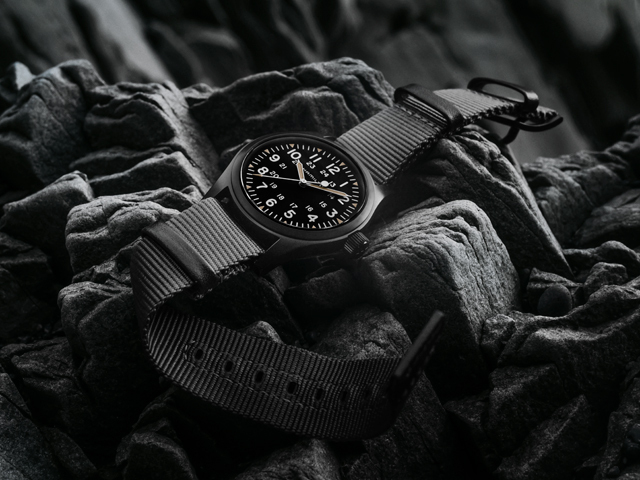 ハミルトン[HAMILTON]カーキ・フィールドメカ・ブラックPVD H69409930  