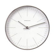 マックスビル掛時計/22cmアワーマーカー・ユンハンス367/6049正規品