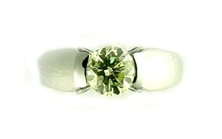 イエローダイヤモンド リング 1.014ct Pt900