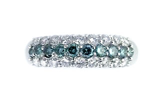 ブルーダイヤモンドリング