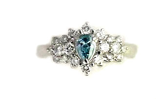 ブルーダイヤモンドリング