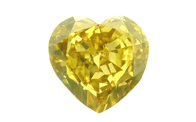 イエローダイヤモンド　ハート　ルース（裸石）
