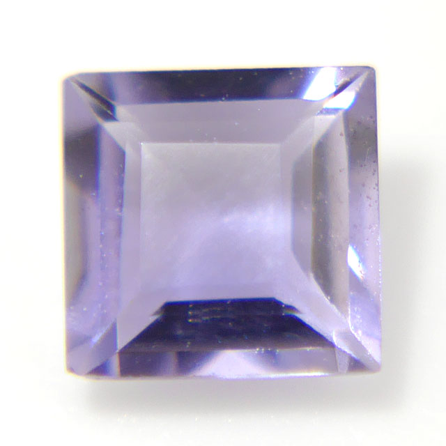 アイオライト ルース 0.225カラット(0.225ct), 四角形, 日本宝石科学協会ソーティング