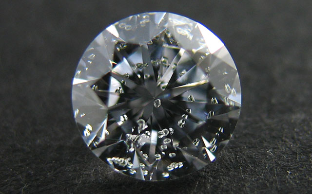 天然グリーンダイオプサイド入りダイヤモンドルース