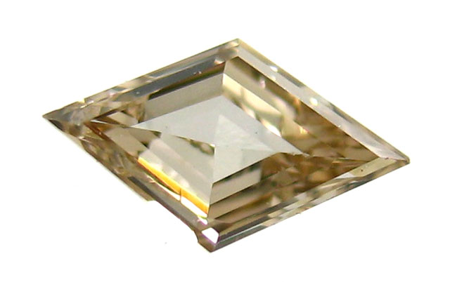 ロゼンジステップカット　ブラウンダイヤモンドルース画像