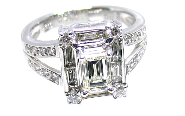 バゲットカットダイヤモンド画像