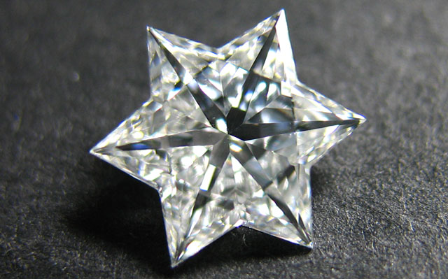 六芒星(ダビデスター、ダビデの星)ダイヤモンド ルース　画像