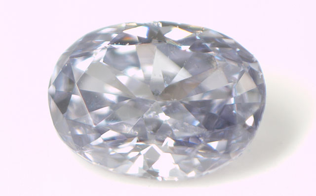 天然バイオレットダイヤモンド ルース(裸石) 0.042ct, Fancy (Gray) Violet (ファンシーグレーバイオレット) 【中央宝石研究所】