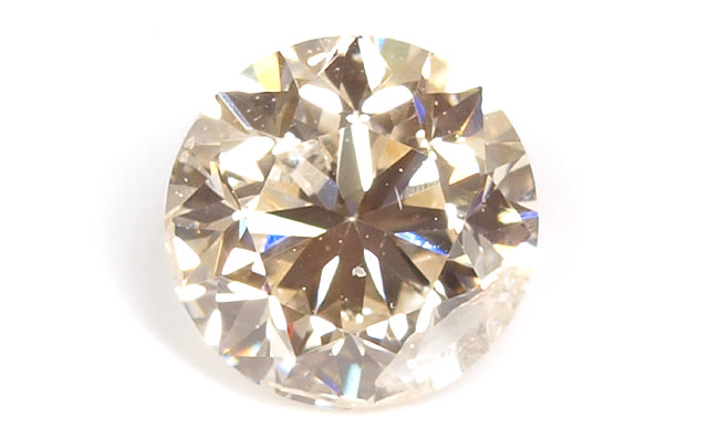 天然オレンジダイヤモンド ルース(裸石) 0.500ct, 淡い柑橘色 【 中央宝石研究所ソーティング付 】 【送料無料】