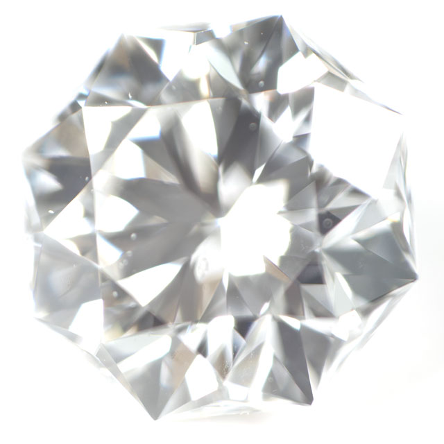 【 通称：クリスタル・ムーン 】 天然ダイヤモンド ルース(裸石) 0.317ct, Fカラー, SI-1 【 ハート&キューピッド 】 【 中央宝石研究所 】 【送料無料】