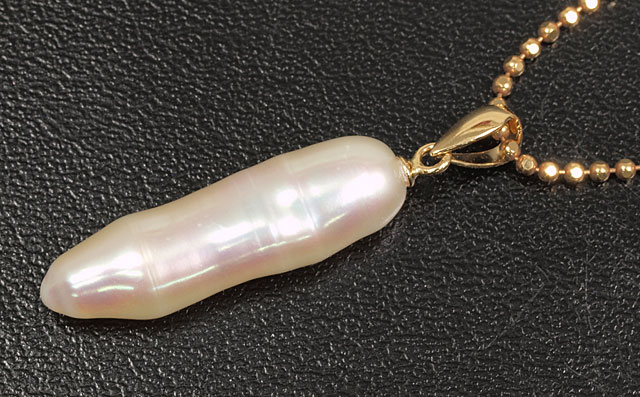 犬の歯型の真珠