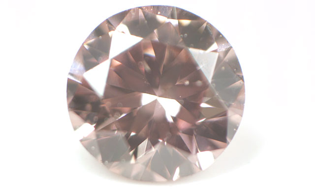 天然ピンクダイヤモンド ルース(裸石) 0.067ct, ファンシーインテンスピンク, SI-1, ラウンドブリリアントカット 【 中央宝石研究所 】 【 送料無料 】