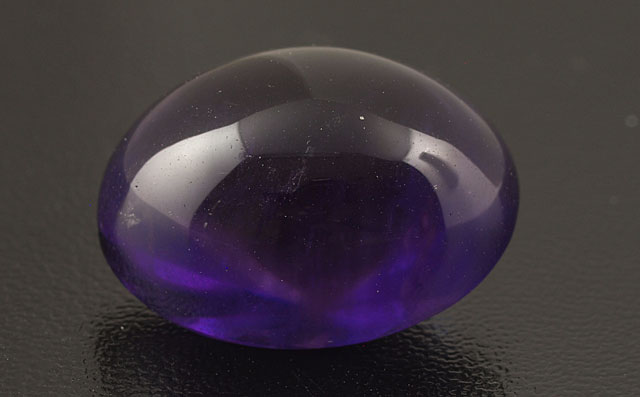 カボションカットのアメジスト ルース(裸石) 12.89ct (アメシスト/紫水晶/カボション・ファセット・カット/カボションカット/バッカスストーン/ソルジャーストーン/ラベンディン) 【6月17日の誕生日石/2月の誕生石】