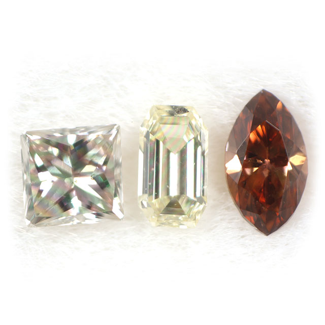 ダイヤモンド ルース(裸石) セット 0.100ct ( 3ピース合計 )